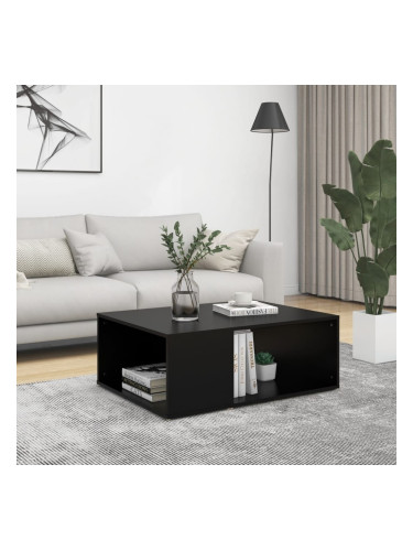 Sonata H Маса за кафе, черна, 90x67x33 см, инженерно дърво