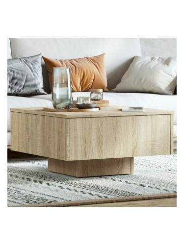 Sonata H Маса за кафе, дъб сонома, 60x60x31,5 см, инженерно дърво