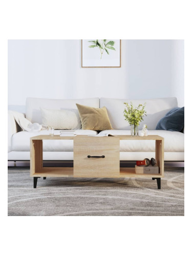 Sonata H Кафе маса, дъб сонома, 102x50x40 см, инженерно дърво