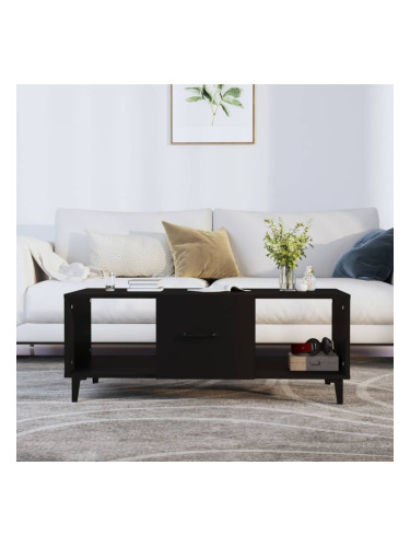 Sonata H Маса за кафе, черна, 102x50x40 см, инженерно дърво