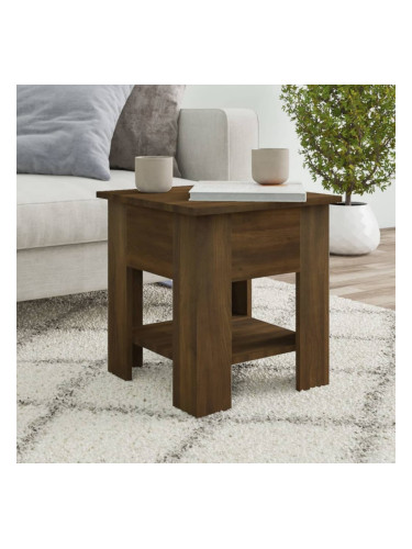 Sonata H Маса за кафе, кафяв дъб, 40x40x42 см, инженерно дърво