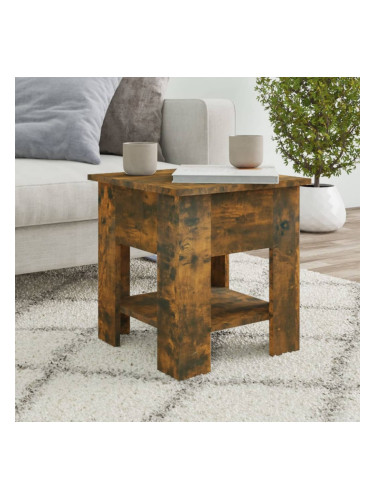 Sonata H Маса за кафе, опушен дъб, 40x40x42 см, инженерно дърво