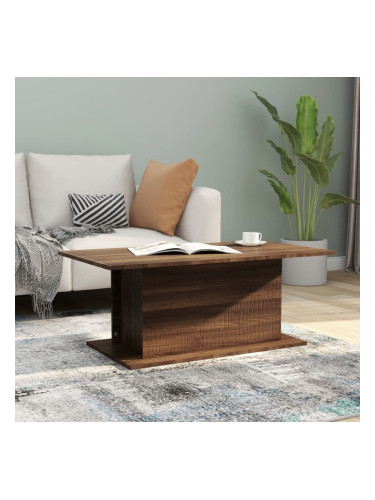 Sonata H Кафе маса, кафяв дъб, 102x55,5x40 см, инженерно дърво