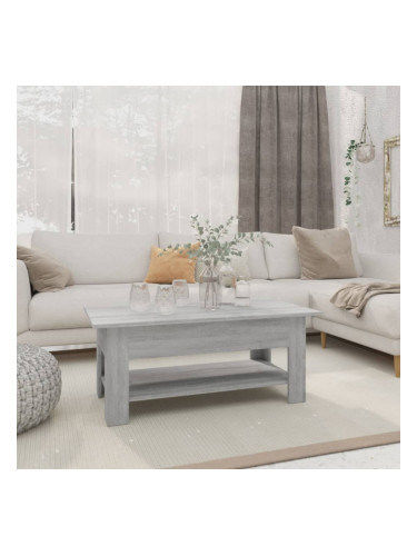 Sonata H Кафе маса, сив сонома, 102x55x42 см, инженерно дърво