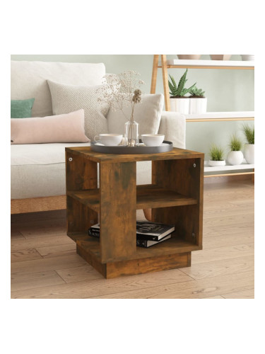 Sonata H Маса за кафе, опушен дъб, 40x40x43 см, инженерно дърво