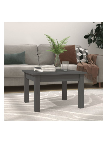Sonata H Кафе маса, сива, 45x45x30 см, борово дърво масив