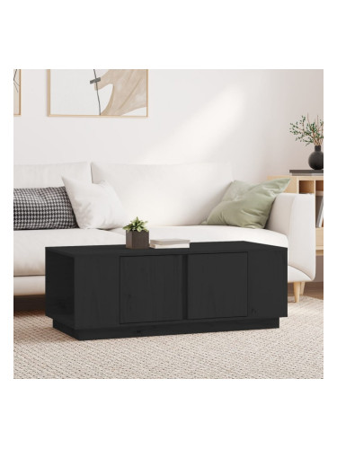 Sonata H Кафе маса, черно, 110x50x40 см, бор масив