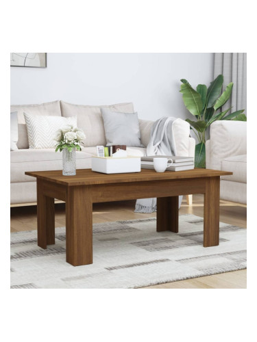 Sonata H Кафе маса, кафяв дъб, 100x60x42 см, инженерно дърво