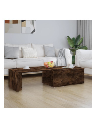 Sonata H Кафе маса, опушен дъб, 150x50x35 см, инженерно дърво