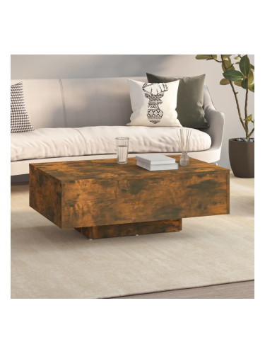 Sonata H Маса за кафе, опушен дъб, 85x55x31 см, инженерно дърво