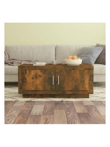 Sonata H Кафе маса, опушен дъб, 102x50x45 см, инженерно дърво