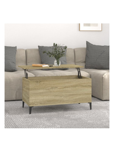 Sonata H Кафе маса, дъб сонома, 90x44,5x45 см, инженерно дърво