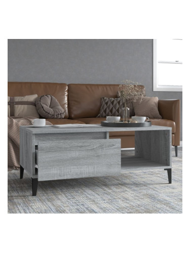 Sonata H Кафе маса, сив сонома, 90x50x36,5 см, инженерно дърво