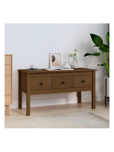 Sonata H Кафе маса, меденокафява, 102x49x55 см, борово дърво масив