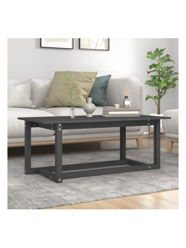 Sonata H Кафе маса, сива, 110x55x45 см, борово дърво масив