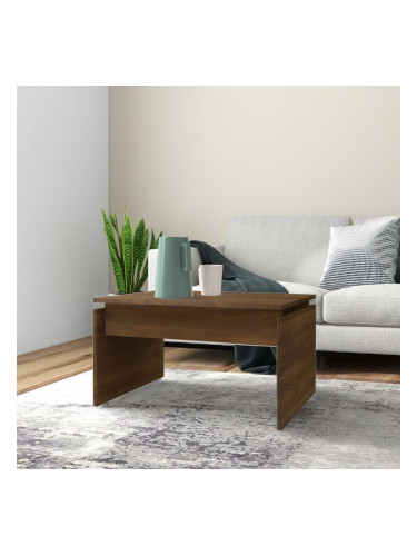 Sonata H Кафе маса, кафяв дъб, 68x50x38 см, инженерно дърво