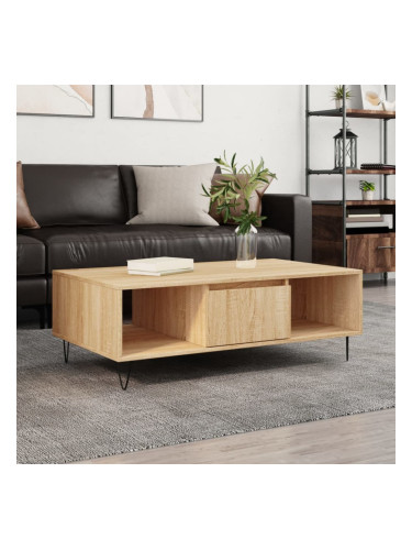 Sonata H Кафе маса, дъб сонома, 104x60x35 см, инженерно дърво