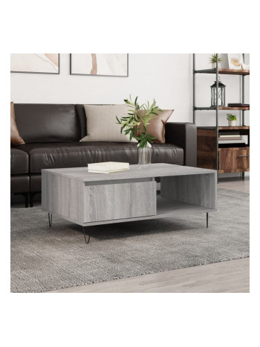 Sonata H Кафе маса, сив сонома, 90x60x35 см, инженерно дърво