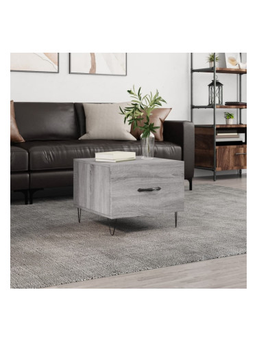 Sonata H Кафе маса, сив сонома, 50x50x40 см, инженерно дърво