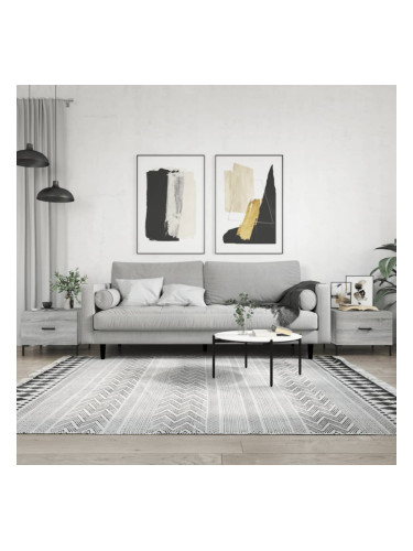 Sonata H Кафе маси, 2 бр, сив сонома, 50x50x40 см, инженерно дърво