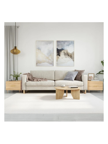 Sonata H Кафе маси, 2 бр, дъб сонома, 50x50x40 см, инженерно дърво