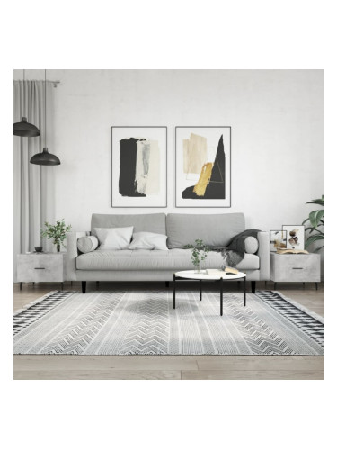 Sonata H Кафе маси, 2 бр, Бетонно сиво, 50x50x40 см, инженерно дърво