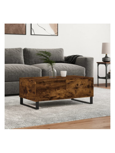 Sonata H Кафе маса, опушен дъб, 90x50x36,5 см, инженерно дърво