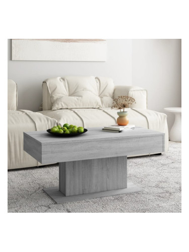 Sonata H Маса за кафе, сив сонома, 96x50x45 см, инженерно дърво