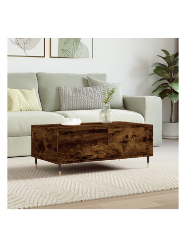 Sonata H Кафе маса, опушен дъб, 90x50x36,5 см, инженерно дърво