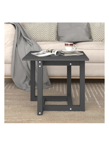 Sonata H Кафе маса, сива, 50x50x45 см, борово дърво масив