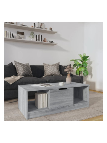 Sonata H Кафе маса, сив сонома, 102x50x36 см, инженерно дърво