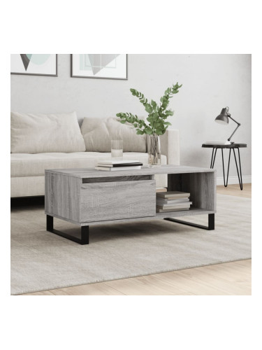 Sonata H Кафе маса, сив сонома, 90x50x36,5 см, инженерно дърво