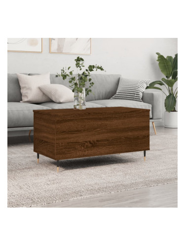 Sonata H Маса за кафе, кафяв дъб, 90x44,5x45 см, инженерно дърво