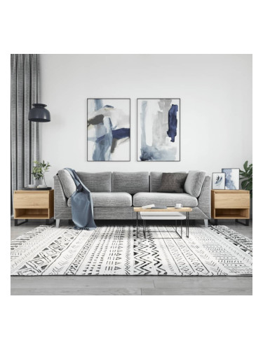 Sonata H Кафе маси, 2 бр, дъб сонома, 50x46x50 см, инженерно дърво