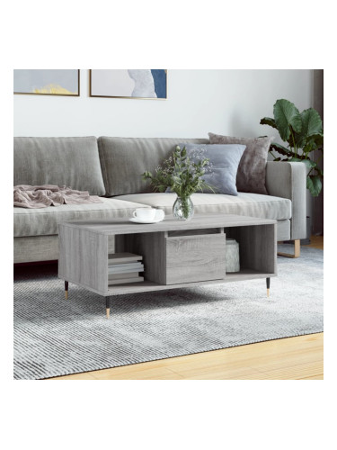 Sonata H Кафе маса, сив сонома, 90x50x36,5 см, инженерно дърво