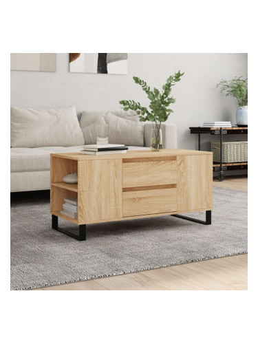 Sonata H Кафе маса, дъб сонома, 102x44,5x50 см, инженерно дърво