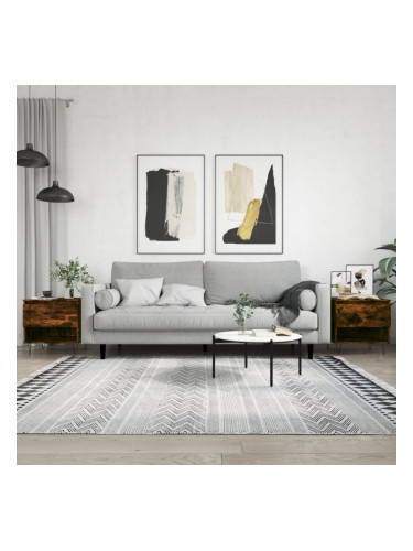 Sonata H Кафе маси, 2 бр, опушен дъб, 50x46x50 см, инженерно дърво