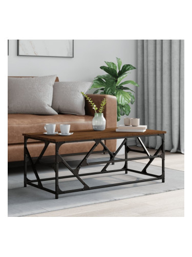 Sonata H Кафе маса, кафяв дъб, 100x50x40 см, инженерно дърво