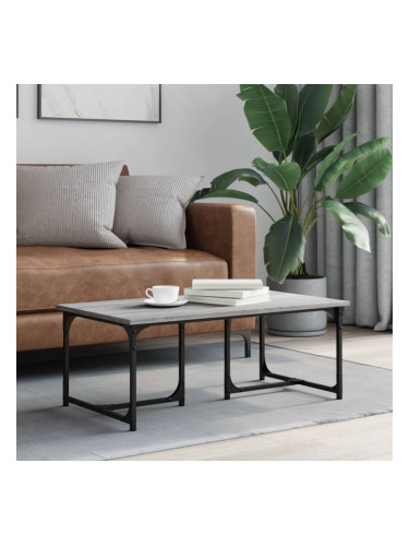 Sonata H Кафе маса, сив сонома, 90x50x35 см, инженерно дърво