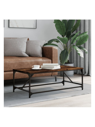 Sonata H Кафе маса, опушен дъб, 100x50x35 см, инженерно дърво