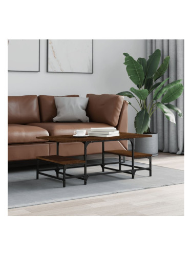 Sonata H Кафе маса, кафяв дъб, 100x50,5x40 см, инженерно дърво