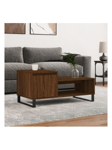 Sonata H Кафе маса, кафяв дъб, 100x50x45 см, инженерно дърво