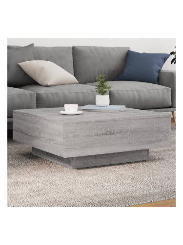 Sonata H Маса за кафе, сив сонома, 80x80x31 см, инженерно дърво