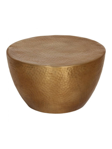 Sonata H Маса за кафе, кован алуминий, Ø 50x30 см, месинг