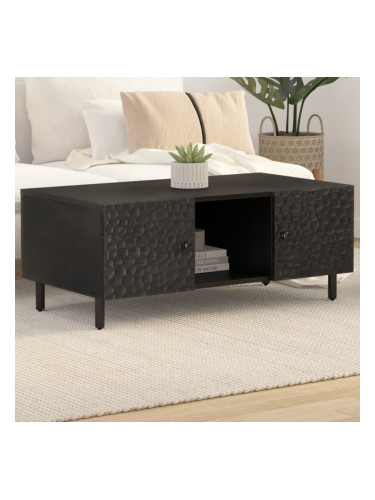 Sonata H Кафе маса, черна, 100x54x40 см, мангово дърво масив