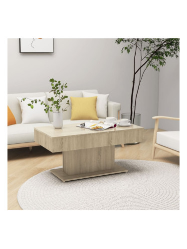 Sonata H Маса за кафе, сонома дъб, 96x50x45 см, инженерно дърво