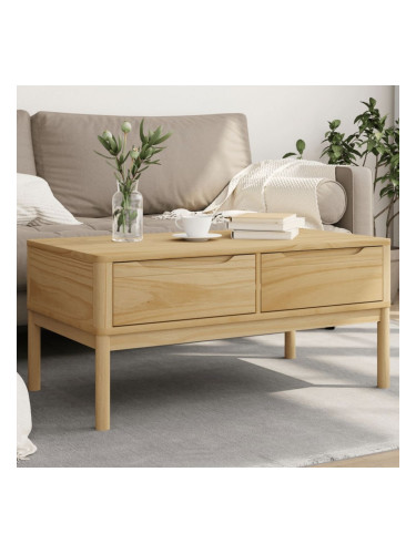 Sonata H Кафе маса FLORO, восъчнокафява,99x55,5x45см, борово дърво масив