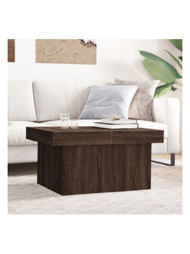 Sonata H Кафе маса, кафяв дъб, 80x55x40 см, инженерно дърво