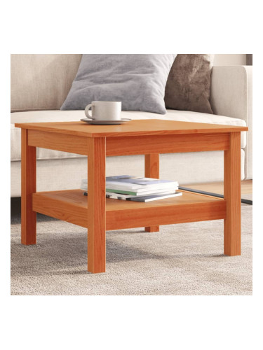 Sonata H Кафе маса, восъчнокафяв, 55x55x40 см, борово дърво масив