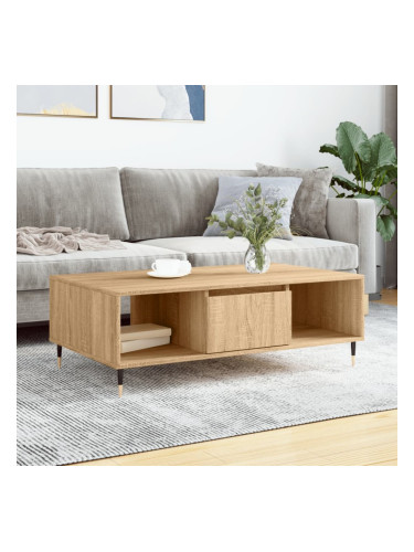 Sonata H Кафе маса, дъб сонома, 104x60x35 см, инженерно дърво